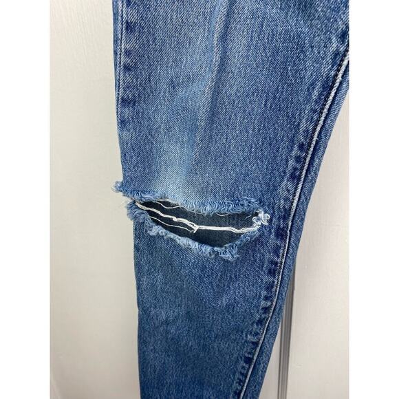 Levi's 501 S BIG E Size 25X30 Medium Wash Button Fly Distressed Denim Blue Jeans - Picture 2 of 12